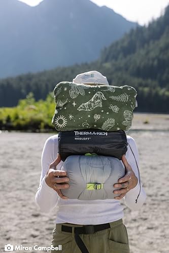Therm-a-Rest Compressible Cinch Camping and Backpacking Pillow, Small - 12 x 16 Inch, Woodland - color: Woodland, size: Small - 12 x 16 Inch