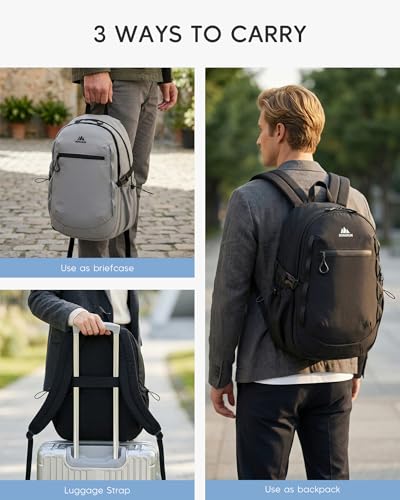 40x30x15cm Personal Item Bag 16x12x6 Travel Backpack Flight Approved with Anti-Theft Pocket Water-resistant Casual Daypack for Weekender Business Hiking, Grey - color: Grey