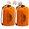 MODERN NEEDS Emergency Sleeping Bag Survival | Emergency Blanket, Bivy Sack & Emergency Bivy for Survival Supplies, Hiking Survival Kit, Compact Sleeping Bag & Camping Safety Equipment | - size: 2