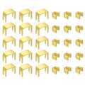 uxcell #3 Zipper Slider Retainers Kit, 20Pcs Bottom Stops & 40Pcs Top Stops for Bags Coats Jackets Closed-end Zippers Replacing, Gold - color: Gold, size: #3
