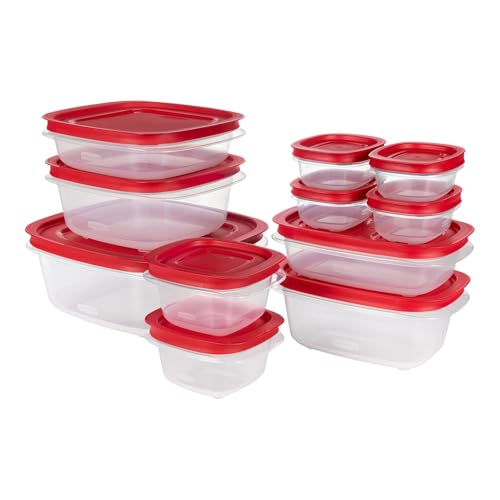 Rubbermaid EasyStore Rectangle and Square Containers, 22-Piece Set, Food Storage Containers with Lids - size: 22-Piece