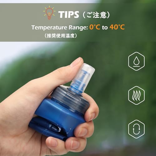 Running Water Bottle Handheld Plastic Flask Hydration Vest Packs Waist Belt Replacement for Runners Marathon Cycling Hiking - color: 03 Soft Flasks - Blue - 500ml/16.9oz - 2 Packs