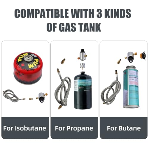 Propane Camping Stove with Carrying Case & Ignition Portable Gas Stove for Outdoor Camping BBQ Hiking - style: Infrared Burner