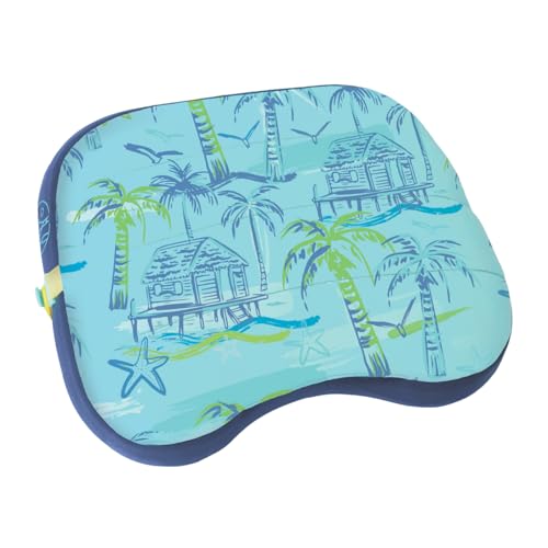 Ballast Beach Pillow – Comfy, Durable & Compact, Stays Put on Windy Beaches with Patented Sand Pouch, Inflatable Pillow for Beaches, Pools, Camping, Festivals and Travel (Beach Bungalow) - color: Beach Bungalow