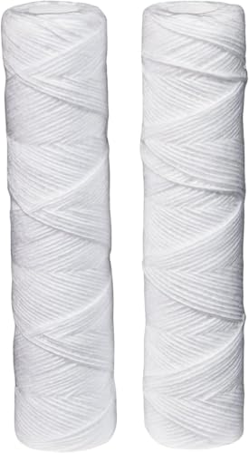 Filtrete String Wound Whole House Filter Replacement 3WH-STDSW-F02, 2-Pack | String Wound Filter Helps Helps Protect Your Plumbing And Appliances From Sand, Sediment, Silt And Rust - size: 2 Count (Pack of 1), style: 3WH-STDSW-F02