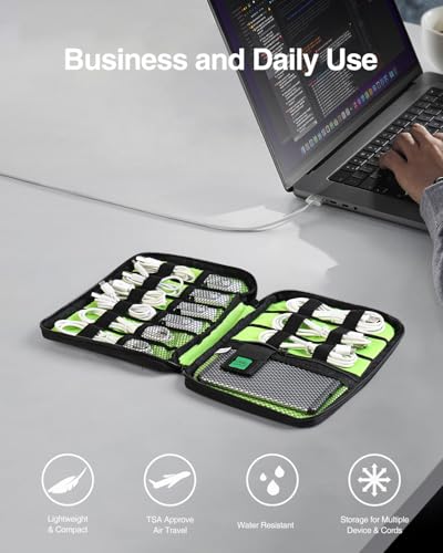 Luxtude Travel Cable Organizer Bag, Flat Cord Organizer Case - size: Small