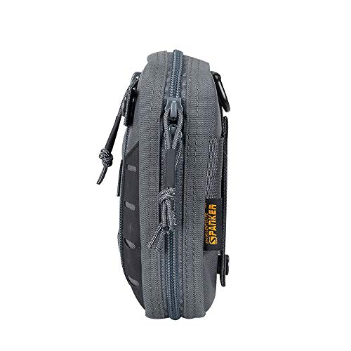 EXCELLENT ELITE SPANKER Molle Admin Pouch Tactical EDC EMT Utility Tool Pouch Medical Organizer Bag Modular Pouches Waist Pouch - color: Grey