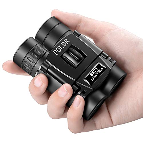 POLDR 8x21 Small Compact Binoculars for Adults, Travel Hiking Essentials - size: 8X21
