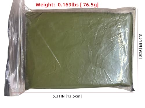 Emergency Poncho with Mylar Blanket Liner for Survival Gear, Waterproof, Wind-Resistant Green Rain Poncho for Outdoors, Camping, and Car Emergency Kits - Thermal Poncho- 4 Pack