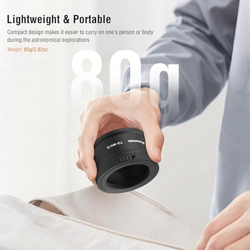 Astromania T T2 Lens Mount Adapter Ring for Olympus Panasonic M4 / 3 Camera | Metal Photo Adapter Telescope Accessories, Compatible with Mirrorless Cameras & T Adapter, for Astronophotography Observation - size: Adapter for Olympus M4/3