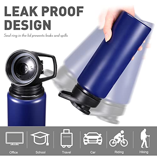 Mimorou 16 Pack Aluminum Water Bottles Bulk,Blue, Black, Red, Gray,25 Oz - color: Blue, Black, Red, Gray, size: 25 oz