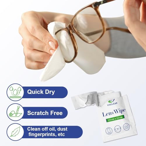 Lens Wipes for Eyeglasses, 100 counts, Ocean Scent, Individually Wrapped, Glasses Wipes, Safe for Eye Glasses,Camera Lens & Electronic Screens - size: 1 Count (Pack of 100)