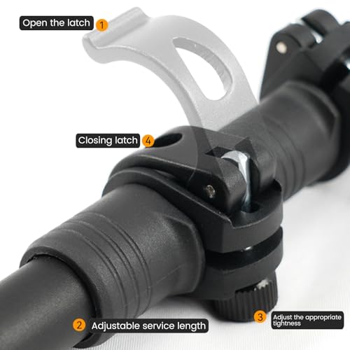 3FULGEAR Trekking Poles, Lightweight Telescopic Hiking Poles with EVA Handle Walking Sticks for Camping, Climbing, Backpacking, Mountaineering - size: A1 Single