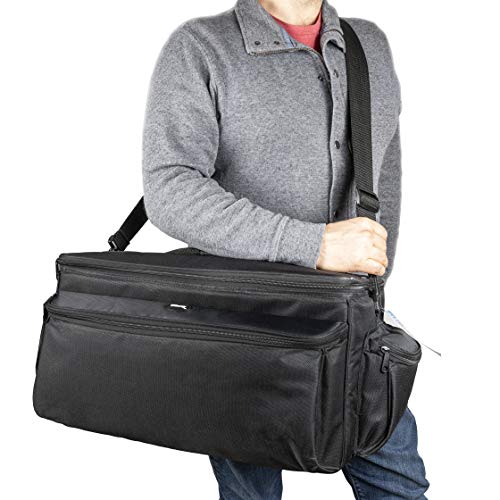 Ultimax’s Extra Large, Water-Resistant Gadget Bag Compatible With Camcorders and Accessories for Panasonic AG-AC160, AC30, AC90A, AC130A, AF100, HVX200, UX90, UX, 180HC-X1000, HC-X1, And More - size: Extra Large