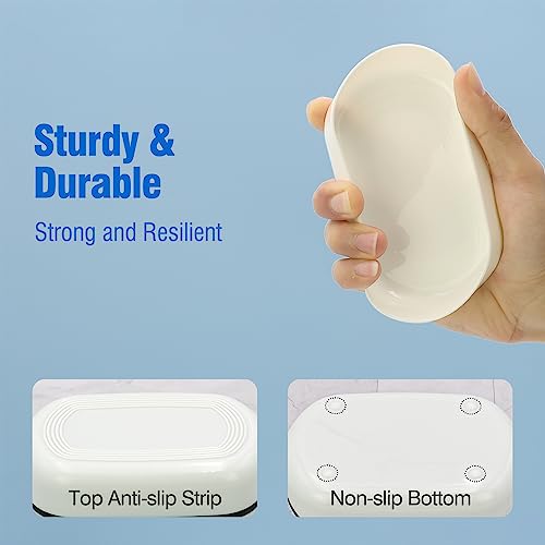 AIMAIAIMAI Travel Soap Container, Leakproof Soap Box, Travel Soap Holder with Removable Draining Layer, Portable Soap Case for Traveling, Camping, Gym (White, 1 Pack) - color: White Style a