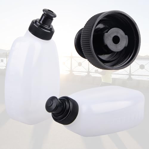 Azarxis Running Water Bottles Flask BPA Free Leakproof Hydration Vest Packs Waist Belt Replacement for Triathlon Marathon Hiking Cycling Climbing Runner - color: #1 280ml / 9.5oz - 2 Pack