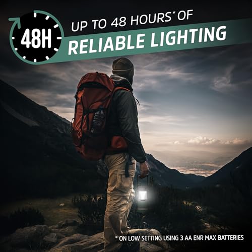 Energizer S-500 Hybrid Power Camping Lantern, Solar, Rechargeable, or AA Battery Powered, IPX4 Water Resistant Bright LED Lantern - style: 500 Lumens