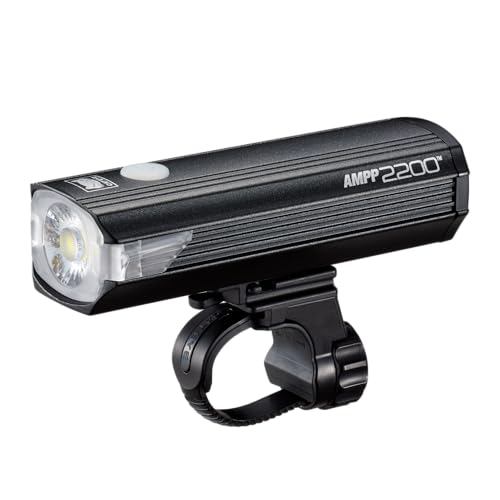 CATEYE AMPP USB Rechargeable Bike Light | Commuters, Road Cyclists & Mountain Bikers, Day & Night Riding Modes, IPX4 Waterproof, Tough & Durable - style: Ampp2200