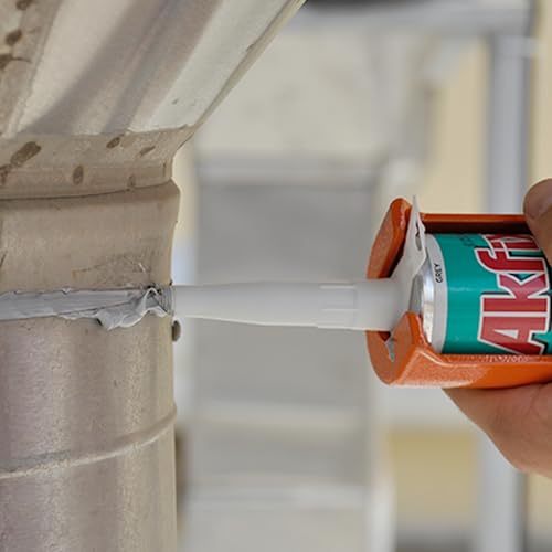 Akfix P645 Seam Sealer Automotive Gray (2x10.1 Oz.) - Urethane Autobody Seam Sealer Adhesive for Metal Joints, RV Roof Sealant, Sandable, Paintable, Fast Curing and Durable Bonding | Gray, 2 Pack - color: Gray, size: 2 Pack