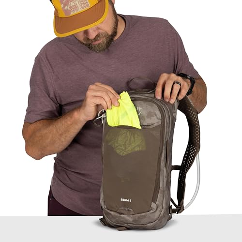 Osprey Berm Biking Backpack with Hydraulics Reservoir - Lightweight Hydration Backpack for Men and Women - color: Botswana Purple Dust Print, style: 8l