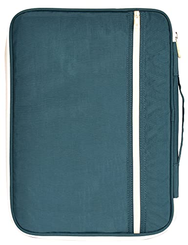 Lanola A4 Document Bags Portfolio Waterproof Business File Holder Travel Gear Organizer Electronics Accessories Bag - color: Blackish Green