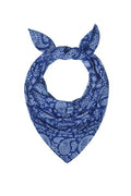 UPF 50+ Cooling Bandana for Men & Women - UV Sun Protection Neck Scarf - color: Navy Paisley