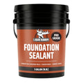 Liquid Rubber Foundation Sealant - Basement Waterproof Sealer, Black, 5 Gal - size: 5 Gallon