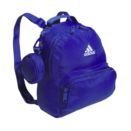 adidas Mini Backpack for Women – Small Bag for Travel, Gym, Festival & More - color: Semi Lucid Blue