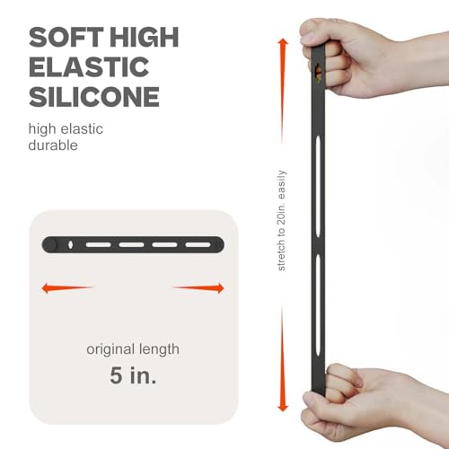 Silicone Fishing Rod Ties Belt Straps (30/50 Pack) – Lightweight, Durable, Reusable Rubber Bands Belts for Pole Storage - color: Grey-30pack