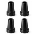 4-Pack Cane Tips, 9/16 Inch (15mm) Rubber Replacement Tips