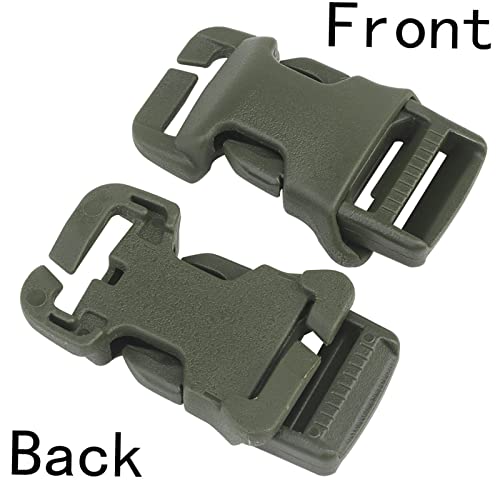 Replacement Buckle for Strap 1",Repair Kit Quick Release Buckles No Cutting or Sewing - color: Green