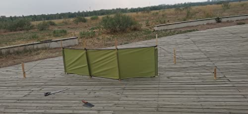 WANLIAN Windbreaks Stove Windscreen (No Included Poles) | Camping Beach Windshield Shelter,Backpack Portable Picnic Screen,Sunshade Screen,Outdoor Caravan Privacy Shield,forBBQ Picnic