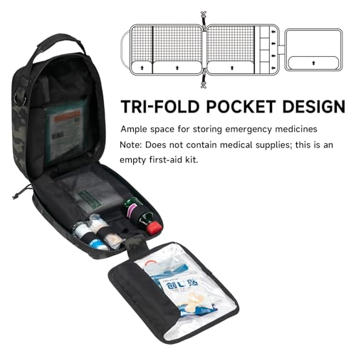 EXCELLENT ELITE SPANKER Rip Away Tactical Medical Pouch First Aid IFAK Pouch Utility EMT Pouch - color: Multicam Black