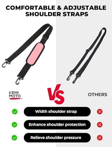 KEMIMOTO Water Bottle Holder Bag, Water Bottle Carrier with Adjustable Shoulder Strap, Water Bottle Pouch Holder for Hiking, Camping, Fishing, Compatible with YETI STANLEY SLM 32 oz, 40 oz, 64 oz - color: Pink, size: 40 oz
