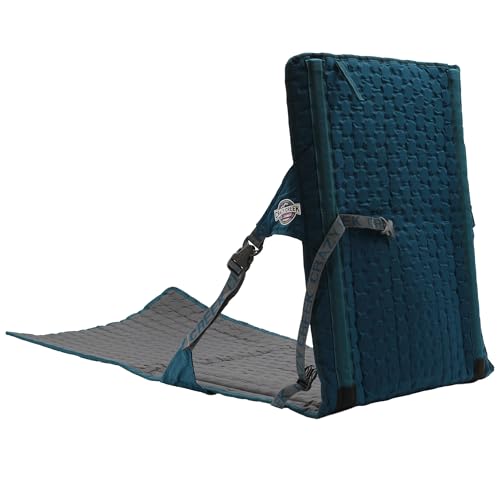 Crazy Creek HEX 2.0 PowerLounger for Day Hiking & Backpacking Trips, 250 LBS Weight Capacity, Adjustable Straps, Compact Design, Water-Resistant, Aleutian Blue/Slate - color: Aleutian Blue/Slate, size: Power Lounger