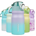 BJPKPK 14 oz Insulated Water Bottle, Straw, Handle, Stainless Steel Flask | Leak Proof Locking Lid, Double Wall Vacuum, Keeps Hot/Cold, BPA Free, Dishwasher Safe, Travel & Sports, Lavender Green - color: Lavender Green, size: 14 Ounces