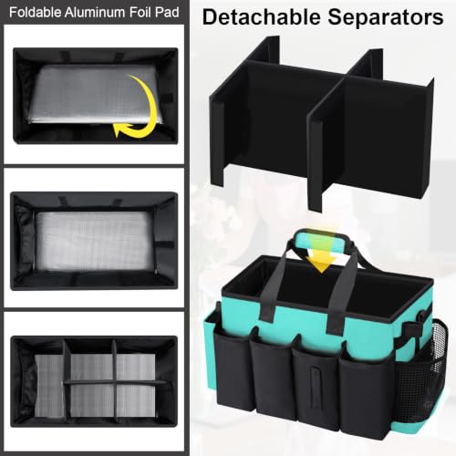 Wearable Large Cleaning Caddy Bag for Housekeepers (Lakeblue) - color: Lakeblue, size: Cleaning Bag