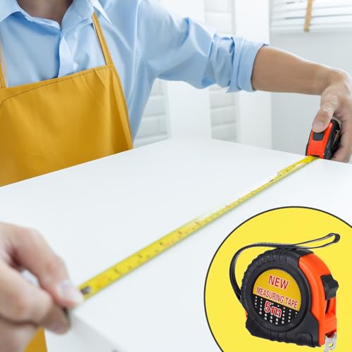 12 Pieces Tape Measure 16 ft Retractable Measuring Tape Measure Small Measure Tape with Fractions Marked Easy Read Measuring Tape Bulk Set for Engineer Contractors