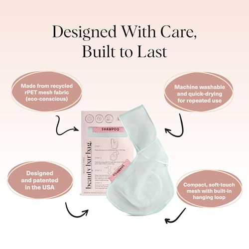 Kitsch Soap Saver Bag – Patented Mesh Bag Soap Holder – Mint - color: Mint