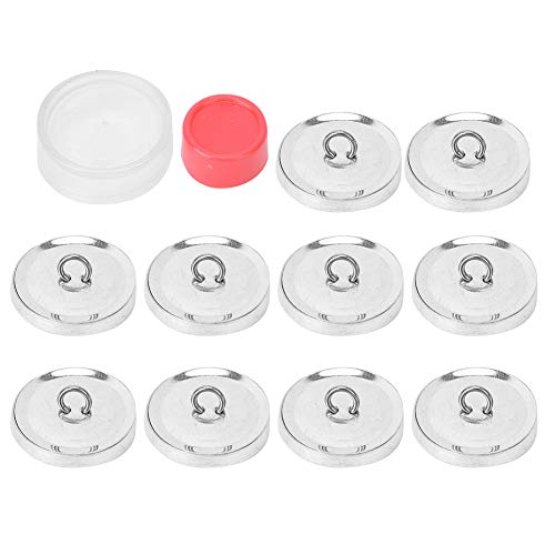 Joyzan Cover Button Kit, Covered Flat Back DIY Round Base Self Fabric Cloth - size: 25mm