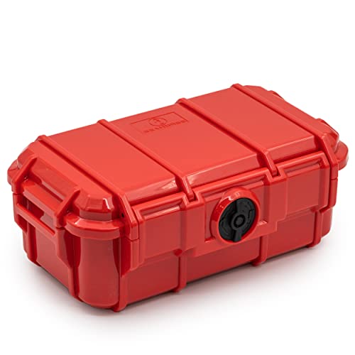 Seahorse 57 Portable Waterproof Dry Box Protective Case - Travel Safe/Mil Spec / IP67 Waterproof/USA Made - for Cameras, Action Cams, Ammunition, Rifle Ammo, Marine (Red), SE57RD - color: Red
