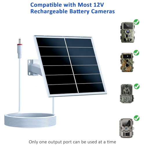 Zivif 20W Trail Camera Solar Panel for 12V Battery Cameras, 2 Pack | Solar Charger with DC 5.5×2.1mm Cable, IP66 Waterproof, 360°Adjustable Mount, 7.2ft Cable - color: 20W 12V 2Pack