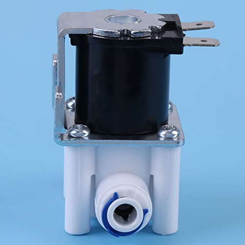 Vipxyc Water Valve, DC 12V Copper Plastic Electric Solenoid Valve Normally Close Purifier Water Valve for Water Filters
