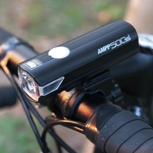 CATEYE AMPP USB Rechargeable Bike Light | Commuters, Road Cyclists & Mountain Bikers, Day & Night Riding Modes, IPX4 Waterproof, Tough & Durable - style: Ampp500s