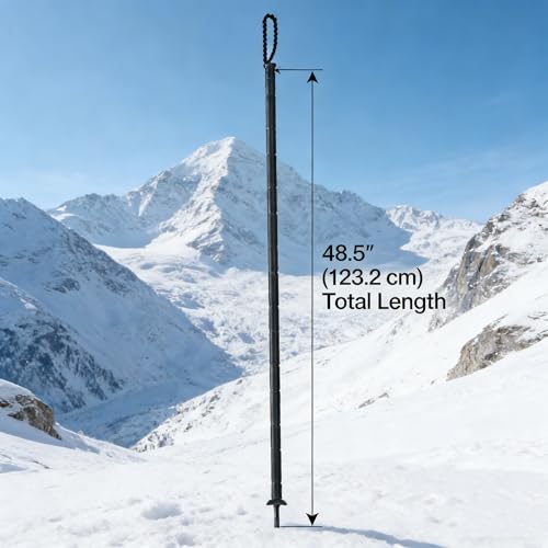 Trekking Pole Tactical Walking Stick,Survival Hiking Pole(7-Section) - color: 7-Section Black Handle