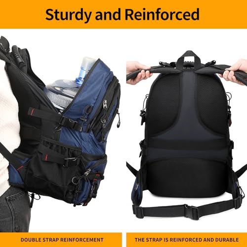 Nerlion 40L Hiking Backpack Travel Backpack for Men Women Camping Waterproof Outdoor Hiking Daypack Lightweight Backpack (Blue) - color: A4- Blue