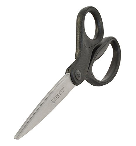 Westcott 16451 8-Inch KleenEarth Recycled Scissors For Office and Home, Black