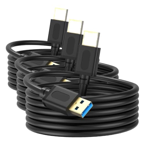 USB 3.0 Male to Male Cable 3Ft,USB to USB Cable with Gold-Plated Connector for Hard Drive Enclosures, DVD Player, Laptop Cooler (3Ft/1M) (Pack of 3) - size: 3 ft/1 m (Pack of 3)