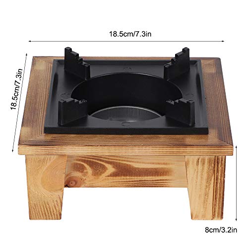 BORDSTRACT Tabletop Solid Fuel Burning Hotpot Stove, Portable Mini Alcohol Burning Countertop Stove, Hotpot Stove for Dining Table, Camping, Backpacking
