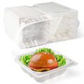 YANGRUI 55-Pack 17 oz Clear Hinged Snack Container, Shrink-Wrapped No Wash | Anti-Fog Crystal Lid, Leakproof BPA-Free PP Box, Microwave Safe for Fruit Cup, Candy, Mini Desserts, Sides & Leftovers